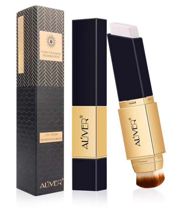 Home Portable Color Changing Foundation Sticker, Concealer Cover Cream, Color Changing Adjust All Skin Tone, Face Primer Liquid Foundation Makeup Base Nude Face Moisturizing Cream Sticker.