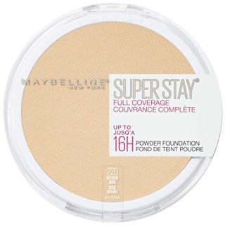 Home Maybelline Super Stay Powder Foundation - Long-Lasting Matte Finish with Full Coverage in Natural Beige Shade 220.